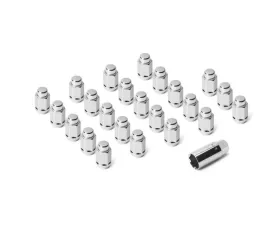 Quadratec 23 Piece Classic Acorn Style Wheel Lug Nut Kit in Chrome for Jeep 2011-2021